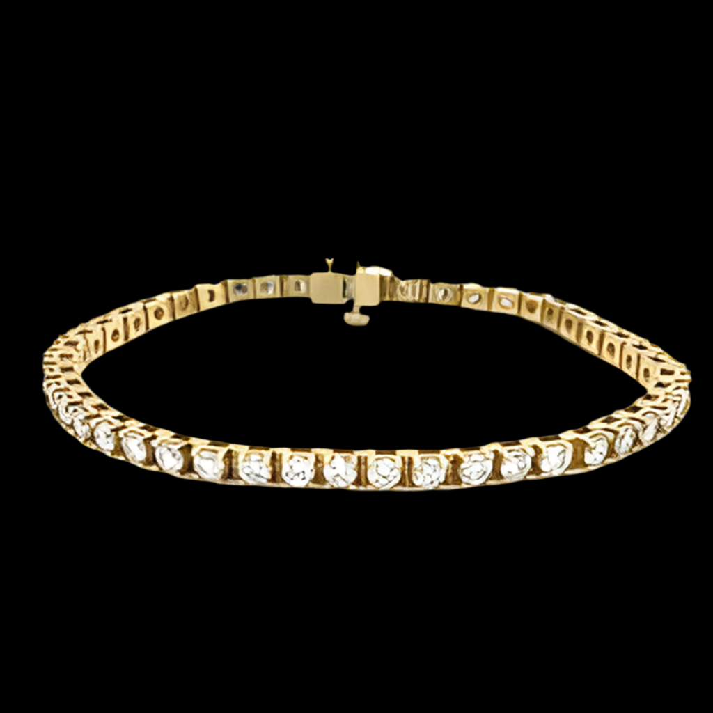14K Yellow Gold 4 1/2ctw Diamond Bracelet