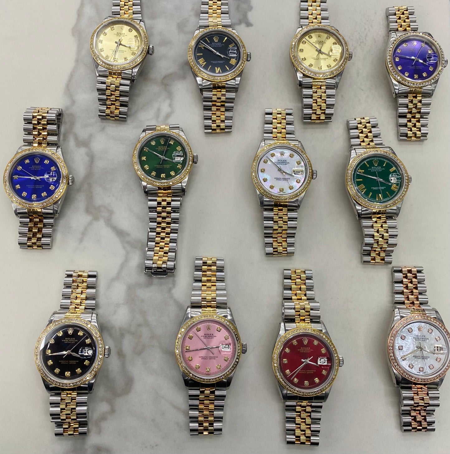 36MM ROLEX DIAMOND BEZEL