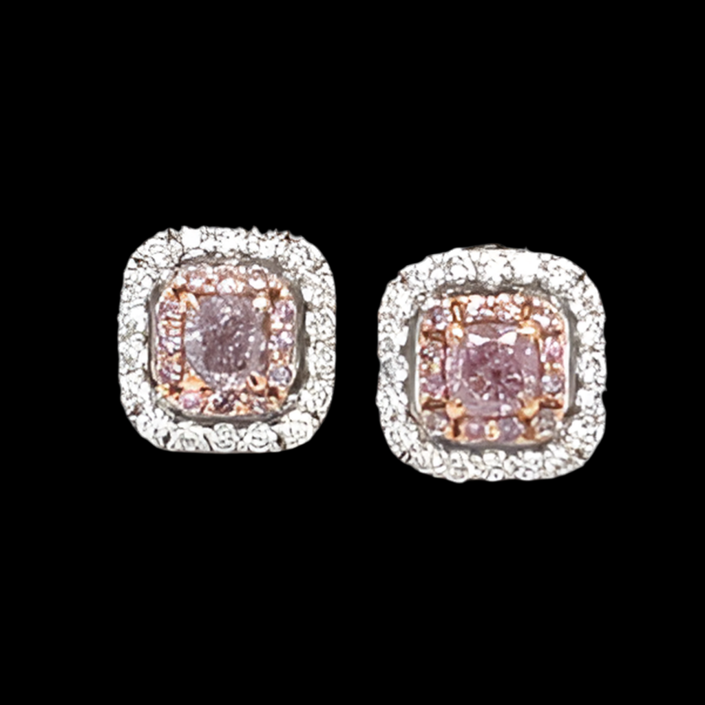 18K White Gold Diamond Earrings Diamonds