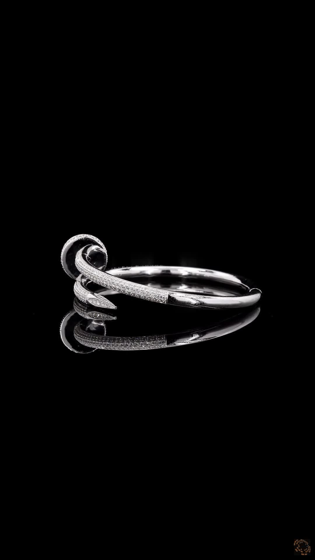 10k Gold Nail Bracelet