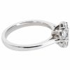 14K WHITE GOLD FLOWER CLUSTER RING WITH 1/2 CTW DIAMONDS