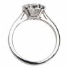 14K WHITE GOLD FLOWER CLUSTER RING WITH 1/2 CTW DIAMONDS