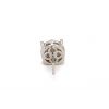 14K White Gold 5/8ctw Diamond Cluster Earrings
