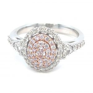 14K White Gold Diamond Ring With 0.81ctw Diamonds