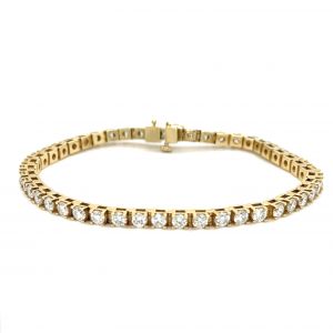14K Yellow Gold 4 1/2ctw Diamond Bracelet